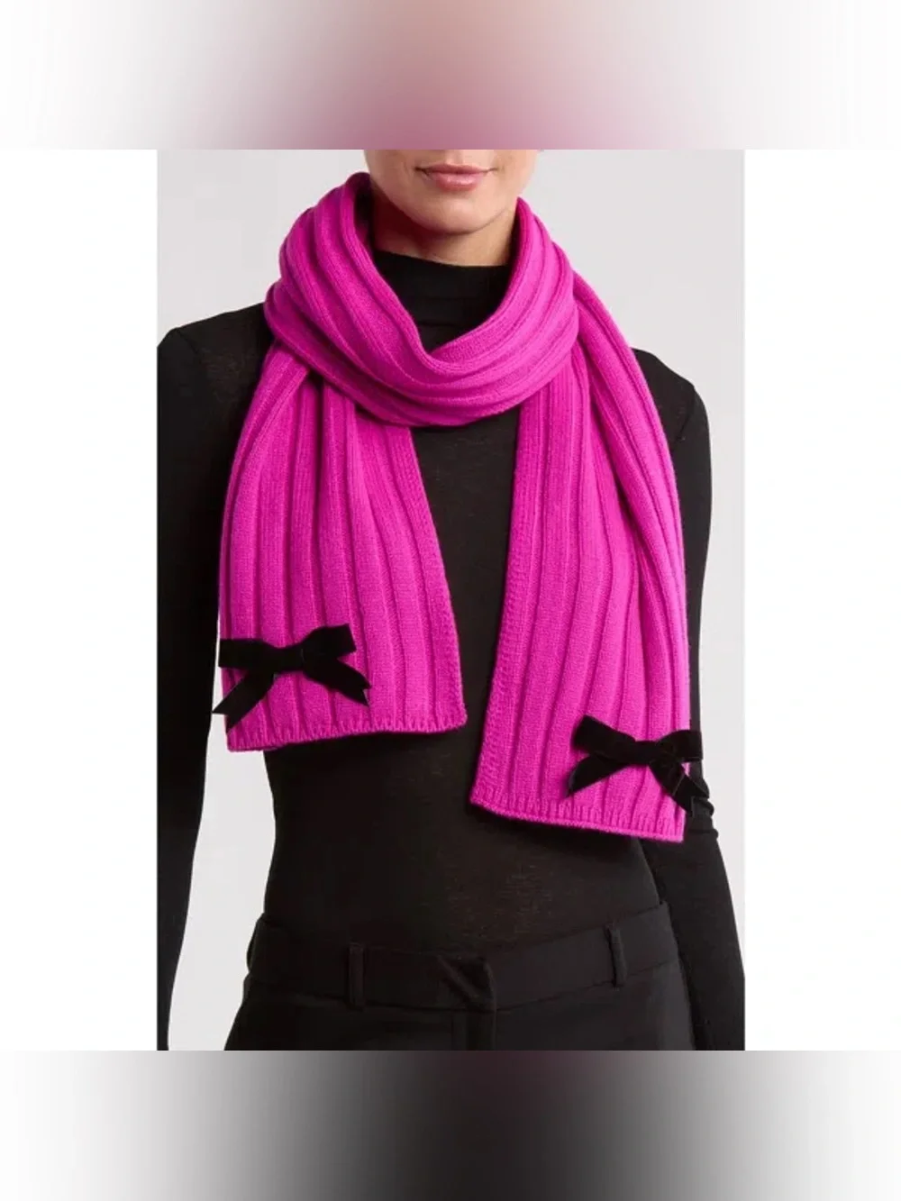 Kate Spade New York bow beanie & scarf gift box set Kate Spade New York